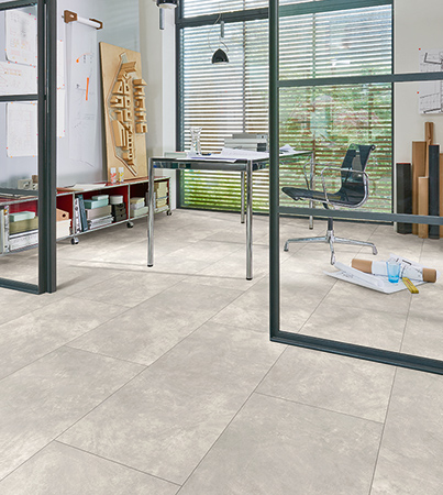 PARADOR Modular ONE Vaaleanharmaa Betoni Vinyylilattia